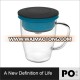 Hot selling coffee cup with stainless steel dripper coffee cup