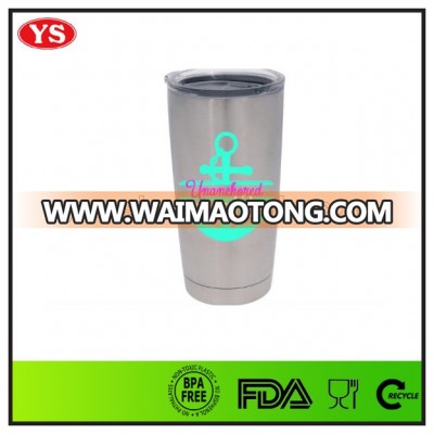 20oz vacuum double wall stainless cup with lid