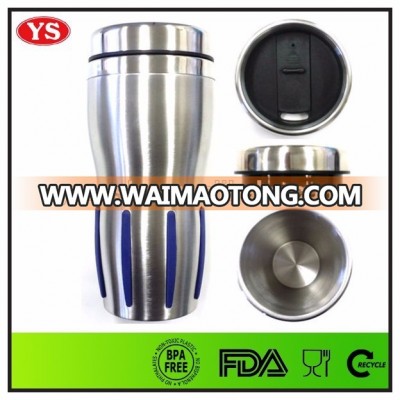 Double wall stainless insulated thermos coffee cup travel mug