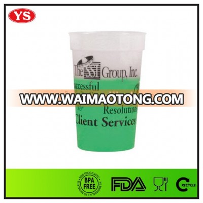 16 oz bpa free plastic promotional cold color change cups