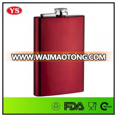 8 oz coating stainless steel hip flask